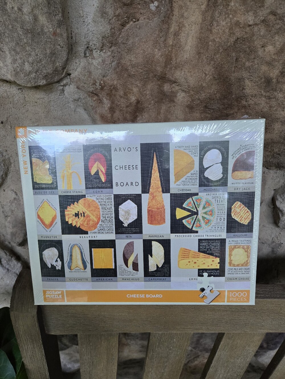New York Puzzle Company 1000 Cheese Board 1000 Piece Neil Packer Arvo Sealed Box
